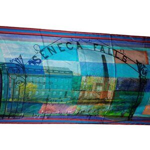 Abigail Riggs Silk Scarf National Womens Hall Fame Seneca Falls NY History